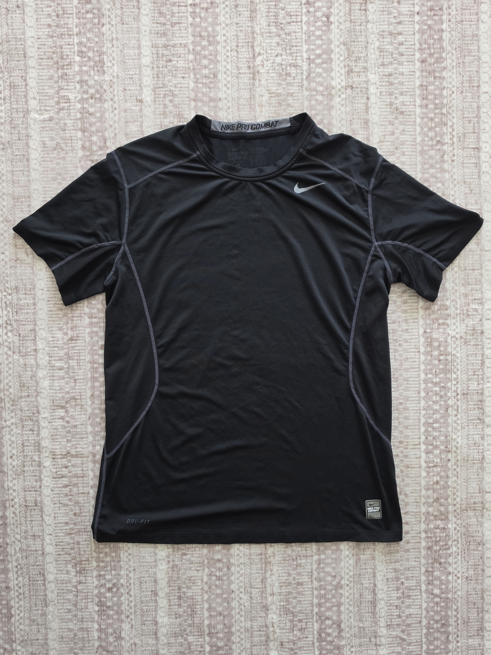 Nike Pro Combat Men’s Black Dri-FIT Athletic Shirt – Size Large